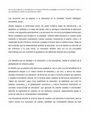 Actividad final. Las funciones que se asignan a la educación en la sociedad: función ideológica, económica, social