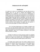 Anteproyecto de un hospital