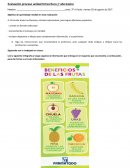 Prueba de producción de texto 3º básico