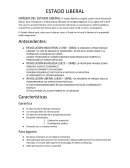 ORÍGEN DEL ESTADO LIBERAL