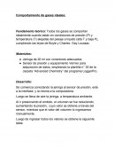 Comportamiento de gases ideales