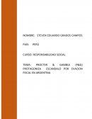 PROCTER & GAMBLE (P&G) PROTAGONIZA ESCANDALO POR EVACION FISCAL EN ARGENTINA