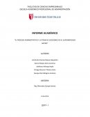 INFORME ACADÉMICO “EL PROCESO ADMINISTRATIVO Y LA TOMA DE DECISIONES EN EL SUPERMERCADO METRO”