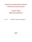 PROYECTO EN IMPLEMENTACIÓN DE INTELIGENCIA DE NEGOCIOS “TOYOTA PERÚ”