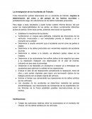 La Investigación de los Accidentes de Tránsito