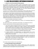 TEMA DE LAS RELACIONES INTERNACIONALES