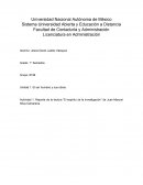 Actividad Reporte de la lectura “El espíritu de la investigación” de Juan Manuel Silva Camarena