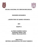 PRACTICA 6 SÍNTESIS A MICROESCALA DE ÁCIDO FUMÁRICO