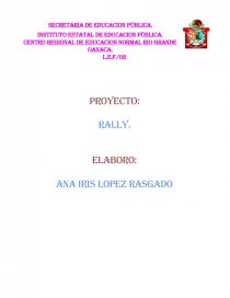 PROYECTO: RALLY. Página 1