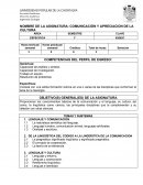 COMUNICACIÓN Y APRECIACION DE LA CULTURA