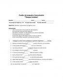 Prueba de Lenguaje y Comunicación “Tiempos Verbales” /sin resp