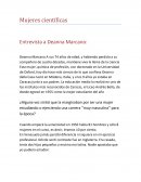 Mujeres cientificas Entrevista a Deanna Marcano
