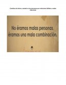 Cambios de ánimo y estado en las personas por relaciones fallidas o malas relaciones