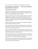 El Compromiso.¿Para ustedes qué es un compromiso?