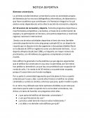 NOTICIA DEPORTIVA Bienestar universitario