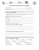 CUESTIONARIO DE INTERESES Y ESTILOS DE APRENDIZAJE