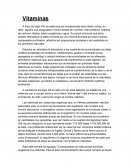 Vitaminas. A fines del siglo XIX se sabía que los componentes de la dieta normal