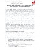 RELATORIA FORO “RETOS DESDE LAS UNIVERSIDADES PARA LA IMPLEMENTACIÓN” – Universidad del Valle (Meléndez)