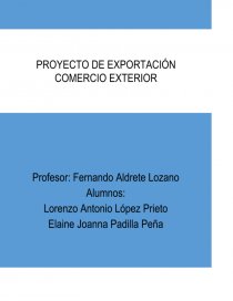 Proyecto de exportación extracto de vainilla orgánica al mercado Alemán. Página 1