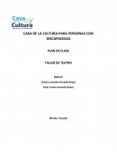Programa taller de teatro Métodos útiles para enseñar teatro