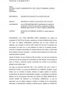 INCIDENTE DE DESACATO ACCIÓN POPULAR