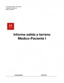 Informe salida a terreno Medico-Paciente I
