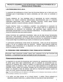 PROYECTO: DESARROLLO DE ESTRATEGIAS COGNITIVAS POR MEDIO DE LA RESOLUCIÓN DE PROBLEMAS