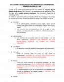 Acta de entrega y recepción del inmueble arrendado