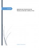 Medios no pacificos de resolucion de conflictos