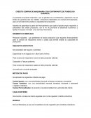 CREDITO COMPRA DE MAQUINARIA CON CONTRAPARTE DE FONDOS EN GARANTIA