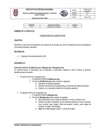 LABORATORIO DE COMPUTACIÓN. Página 1