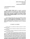 Contestacion a incidente de incumplimiento