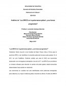 Análisis de “Los BRICS en la gobernanza global: ¿una fuerza progresista?