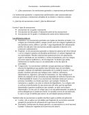 Asociaciones – nucleamientos profesionales.