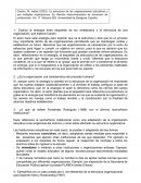 Explica la analogía entre esqueleto de los vertebrados y la estructura de una organización, que elabora Cantón