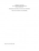 PROGRAMA DE MAESTRÍA EN CIENCIAS DE ENFERMERIA NSG 600- SALUD PÚBLICA EN ENFERMERÍA