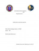 Preparatoria No. 2 Clasificación de reacciones químicas