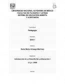 Introducción A La Filosofía De La Educación I