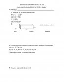 EVALUACIÓN DIAGNÓSTICO DE TERCER GRADO