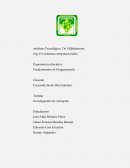 Experiencia educativa Fundamentos de Programación