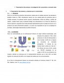 Presentación del producto, investigación del consumidor y mercado meta