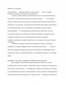 Métodos de investigación: Lógico Deductivo Hipotético Deductivo	Lógico Inductivo	Lógico y Analogía