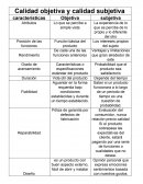 Calidad objetiva y subjetiva