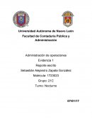 Evidencia 1 Administracion de operaciones