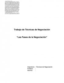 LAS FASES DE LA NEGOCIACION. Página 1