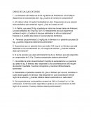Casos para Calculos de Dosis de Medicamentos sin resolver
