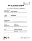 PRACTICAS EMPRESARIALES INFORME DE PRÁCTICAS EMPRESARIALES