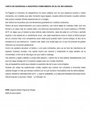 CARTA DE DESPEDIDA A NUESTROS COMPAÑEROS DE 5to DE SECUNDARIA