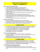 DOSIFICACIÓN PROGRAMÁTICA AGOSTO – DICIEMBRE 2017