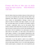 Ensayo del libro el líder que no tenía cargo de robín sharma